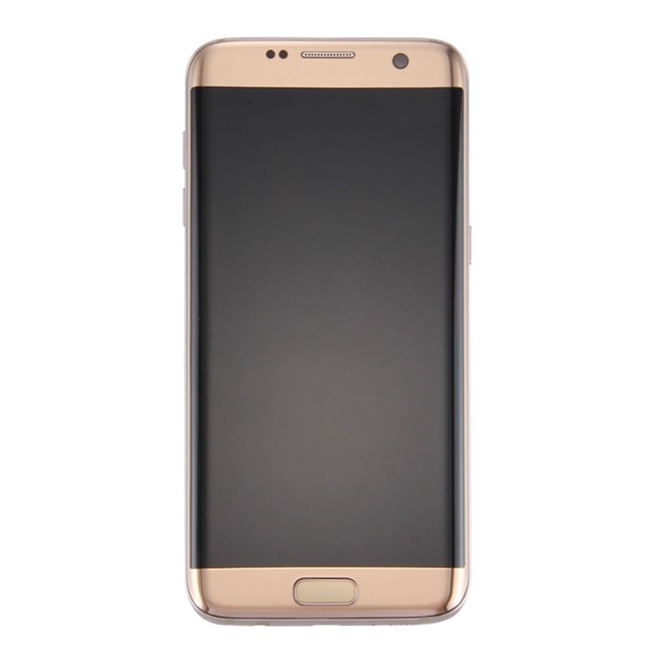 Tela De LCD E Montagem Digitador + Quadro + Peças Pequenas Para Samsung Galaxy S7 Borda G935 - Ouro-2