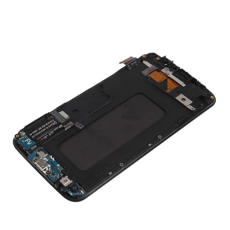 LCD Screen and Digitizer Assembly Part + Frame (TFT Version) for Samsung Galaxy S6 SM-G920 - Grey-5