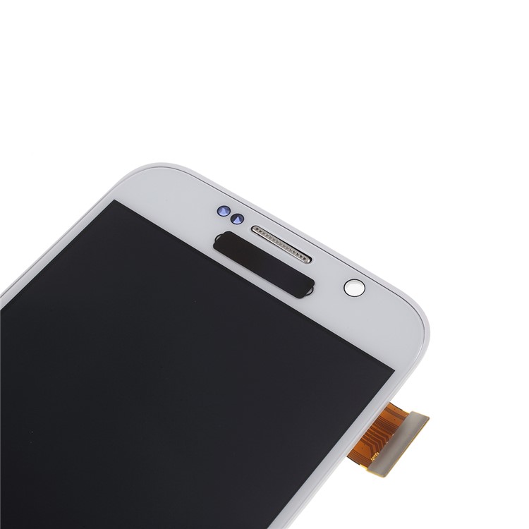 LCD Screen and Digitizer Assembly Part + Frame (TFT Version) for Samsung Galaxy S6 SM-G920 - White-2