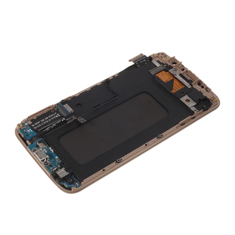ЖК-экран И Цифровая Сборка Часть + Рамка (версия TFT) Для Samsung Galaxy S6 SM-G920 - Золото-3