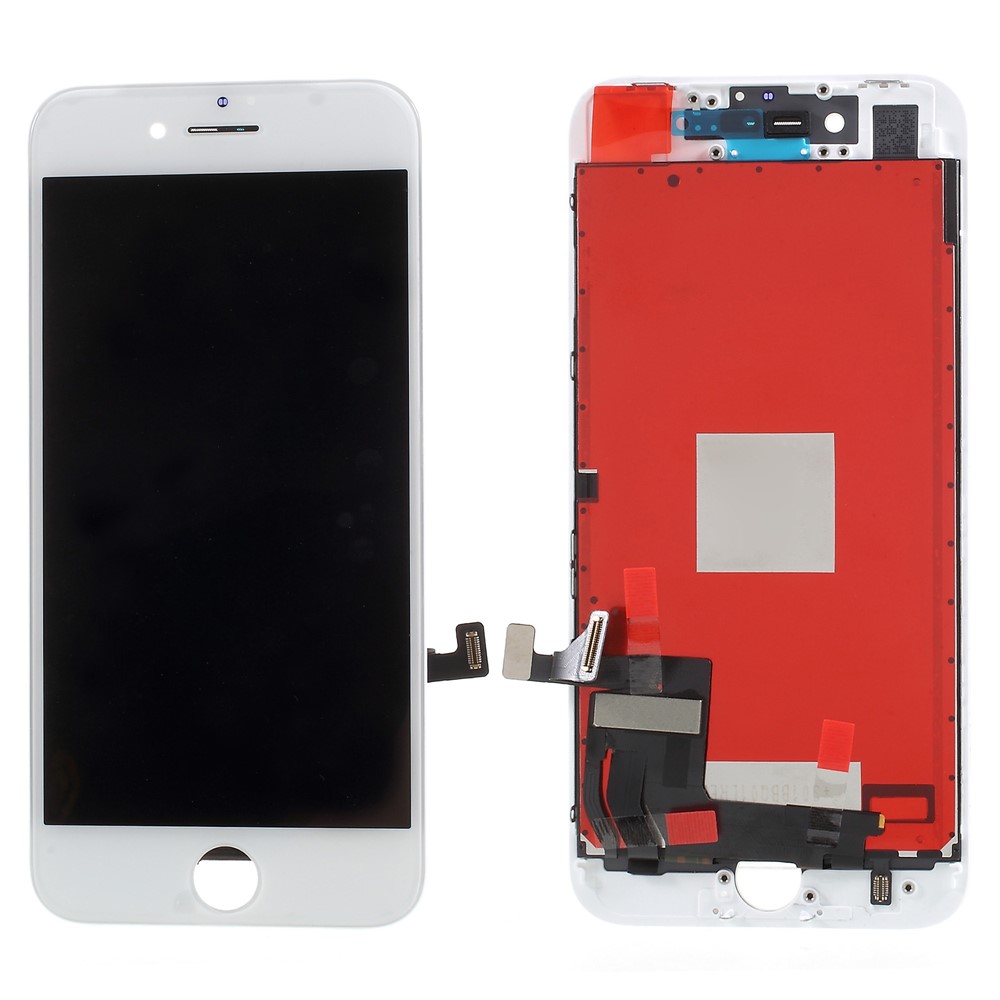 Tela LCD De Alta Qualidade E Digitalizador De Montagem Com Frame Para Iphone 8 / SE (2ª Geração) (feito Pela China Fabricante, 380-450cd / M2 De Brilho) - Branco-1
