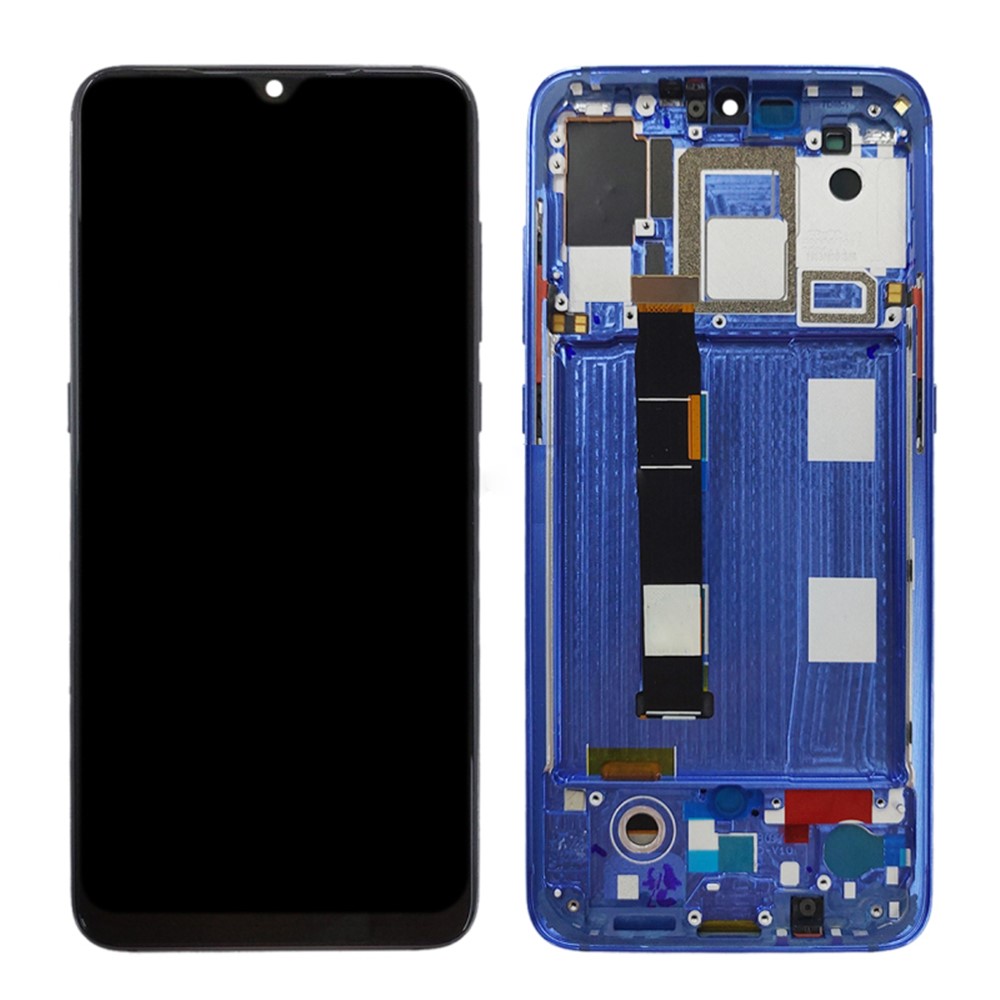 Écran OEM Et Montage + Numériseur Pièce De Rechange De Cadre Pour Xiaomi Mi 9 - Bleu-1