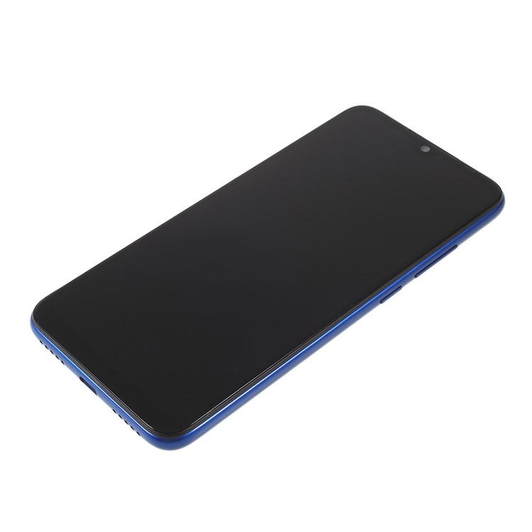 Montagem De Tela E Digitalizador + Peça De Substituição De Quadro Para Xiaomi Redmi Note 7 - Azul-4