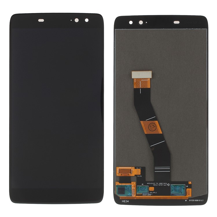 OEM LCD Screen and Digitizer Assembly Replacement Part for Alcatel Idol 4s / 6070 - Black-1