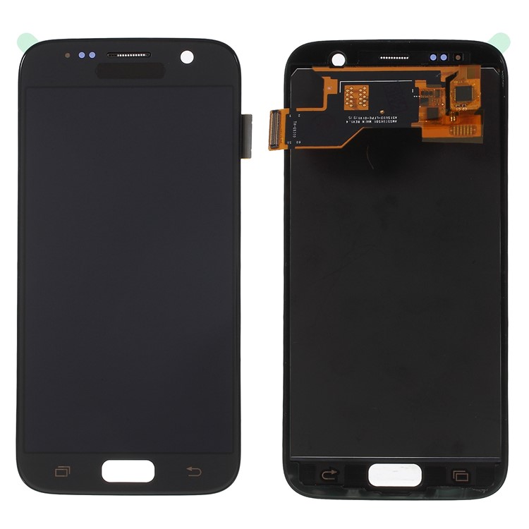 LCD Screen and Digitizer Assembly Repair Part with a Fingerprint Button Mat [TFT Version] for Samsung Galaxy S7 G930 - Black-1