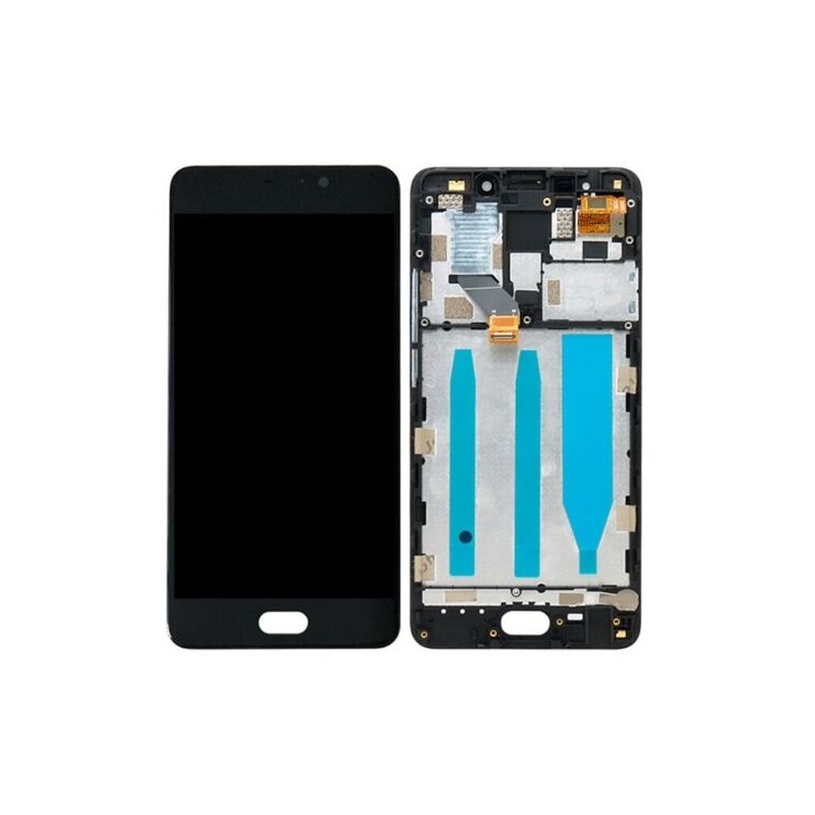 OEM LCD Screen and Digitizer + Assembly Frame Part Replacement for Meizu M6 Note - Black-1