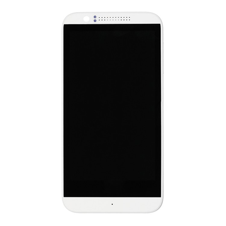 LCD Screen and Digitizer Assembly with Front Housing for HTC Desire 510 - White-1