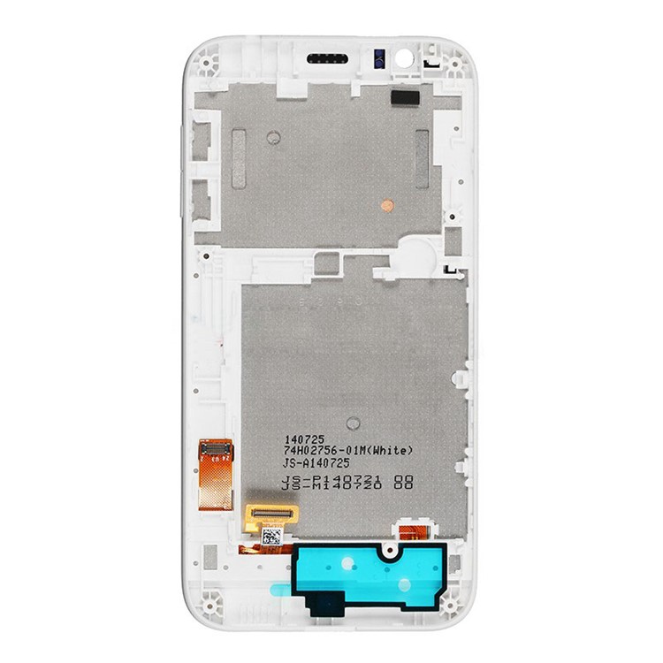 LCD Screen and Digitizer Assembly with Front Housing for HTC Desire 510 - White-2