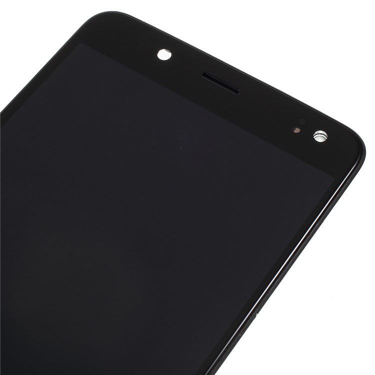 OEM LCD Screen and Digitizer + Assembly Frame Part Replacement for BQ Aquaris V - Black-2