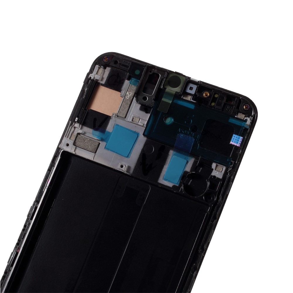 Tela LCD E Digitalizador OEM + Peça Do Quadro De Montagem Para Samsung Galaxy A50 A505 SM-A505F - Preto-2