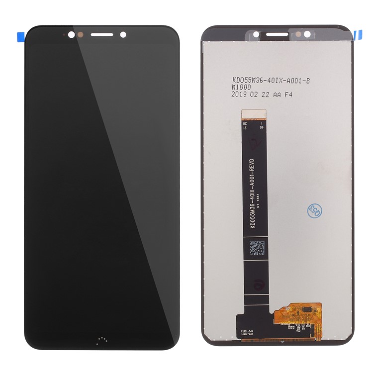 OEM LCD Screen and Digitizer Assembly Replacement Part for BQ Aquaris C - Black-1