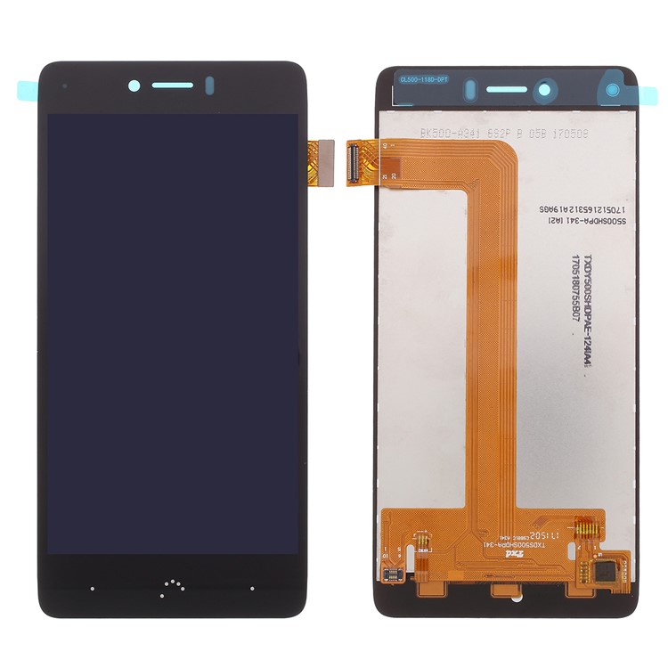 OEM LCD Screen and Digitizer Assembly Replacement Part for BQ Aquaris U Plus - Black-1