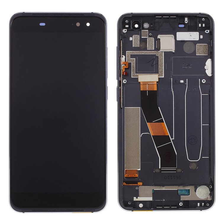 OEM LCD Screen and Digitizer + Assembly Frame Part Replacement for Alcatel Vodafone VDF900 - Black-1