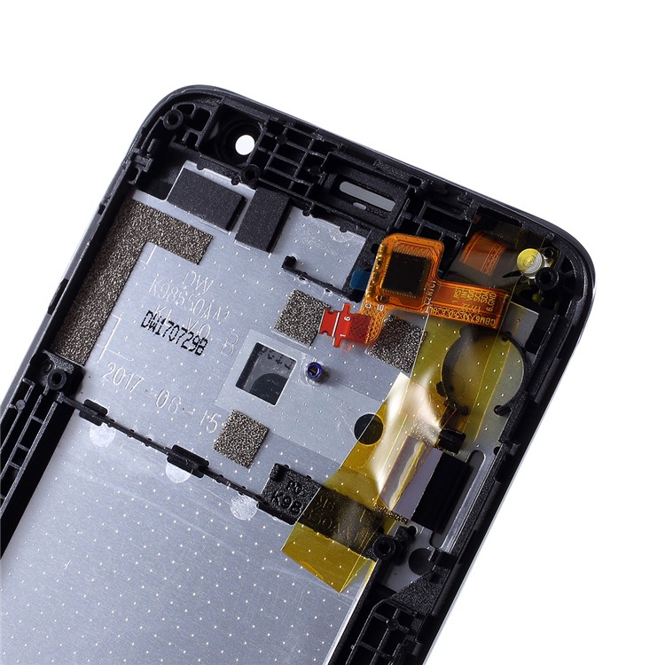 OEM LCD Screen and Digitizer Assembly + Frame Part for Alcatel Pixi 4 4G / 5010 - Black-2