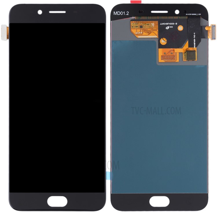 LCD Screen and Digitizer Assembly for Oppo R9s - Black-1