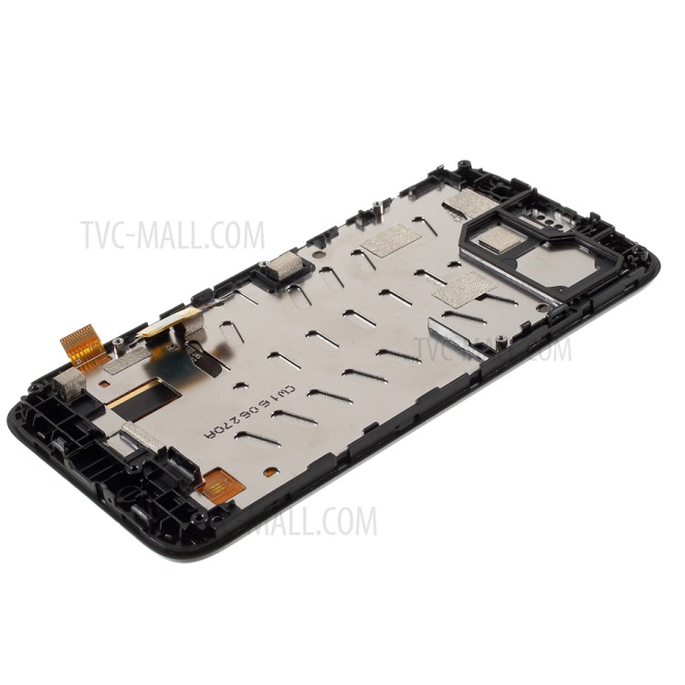 OEM LCD Screen and Digitizer Assembly Part + Frame Replacement for Alcatel 4027 / Vodafone VF795 - Black-4