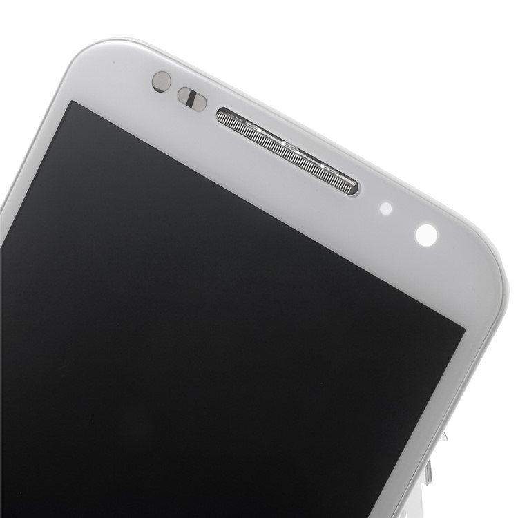 LCD Screen and Digitizer Assembly with Front Housing for Motorola Moto X2 XT1097 (OEM Disassembly Refurbished) - White-3