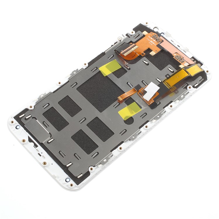 LCD Screen and Digitizer Assembly with Front Housing for Motorola Moto X2 XT1097 (OEM Disassembly Refurbished) - White-5