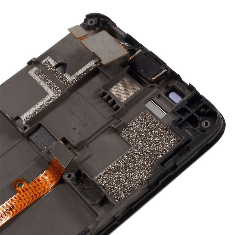 LCD Screen and Digitizer Assembly with Frame for Alcatel One Touch Idol Mini OT-6012 (OEM Disassembly) - Black-4