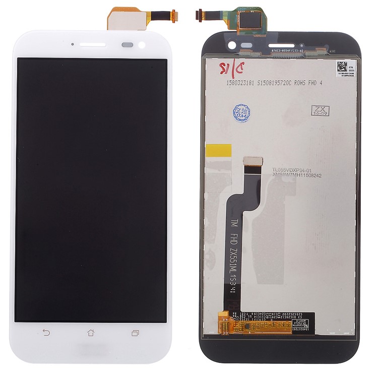 OEM Replacement LCD Screen and Digitizer Assembly for Asus Zenfone Zoom ZX551ML - White-1