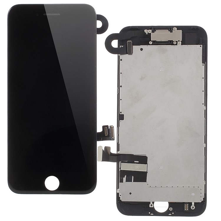 For iPhone 7 4.7 OEM LCD Screen and Digitizer Assembly + Frame Replacement Part - Black-1