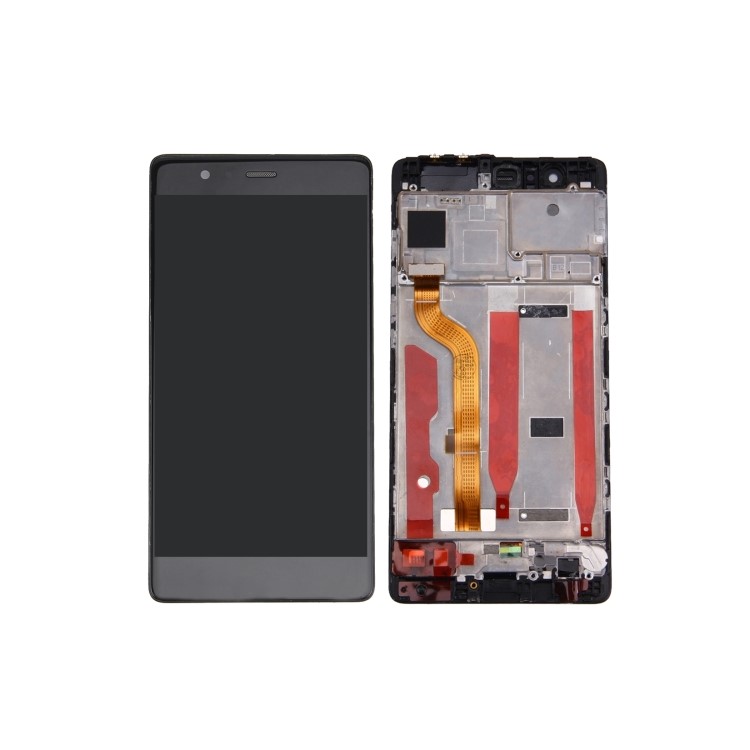 Bildschirm Und Digitizer Assembly + Rahmen Ersatzteil OEM Für Huawei P9 - Schwarz-1