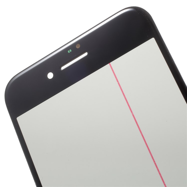 Front Screen Glass Lens with Frame OCA Adhesive Sticker LCD Polarizer Film Parts for iPhone 8 - Black-5