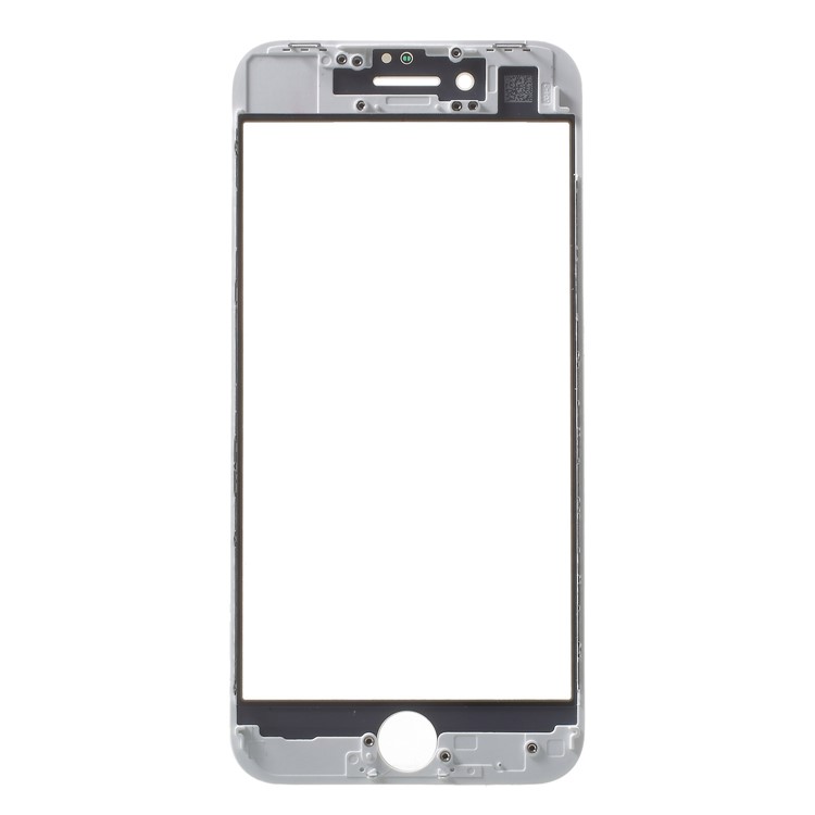 For iPhone 8 Front Screen Glass Lens with Frame OCA Adhesive Sticker LCD Polarizer Film Replacement - White-2