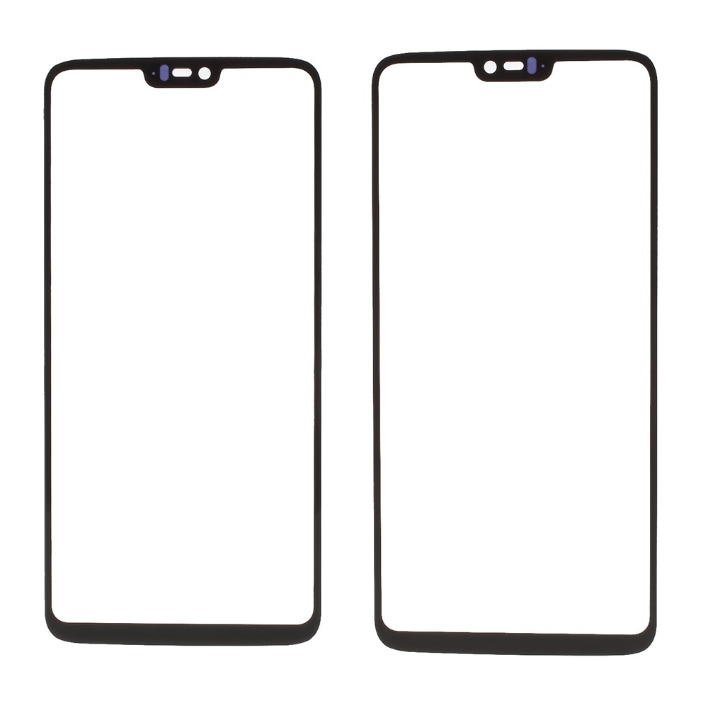 Schwarz-Frontscheibe Glaslinse Abdeckung Ersatz Für OnePlus 6-1