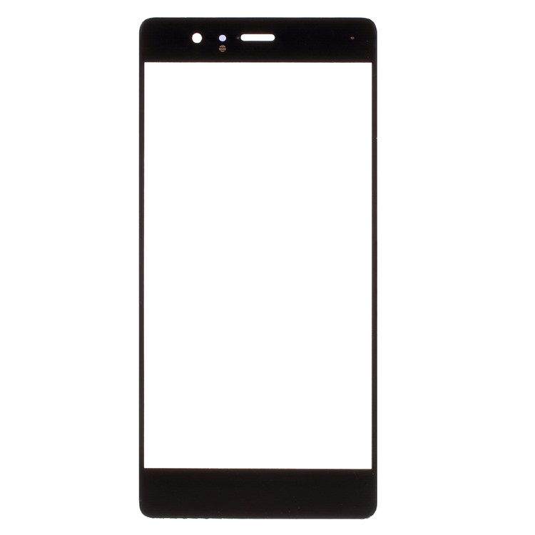 For Huawei P9 Front Screen Glass Lens Cover Replace Part - Black-1