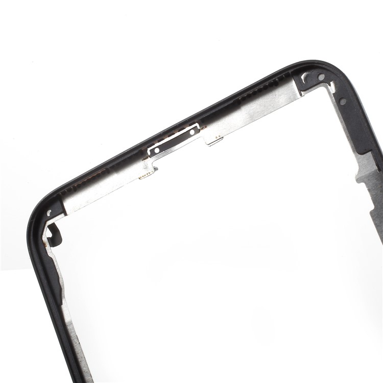 For iPhone X 5.8 inch LCD Front Supporting Frame Bezel Part (No Adhesive Sticker) - Black-5