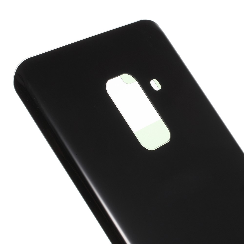Back Battery Housing Cover Assembly Part with Adhesive Sticker for Samsung Galaxy A8 (2018) - Black-2