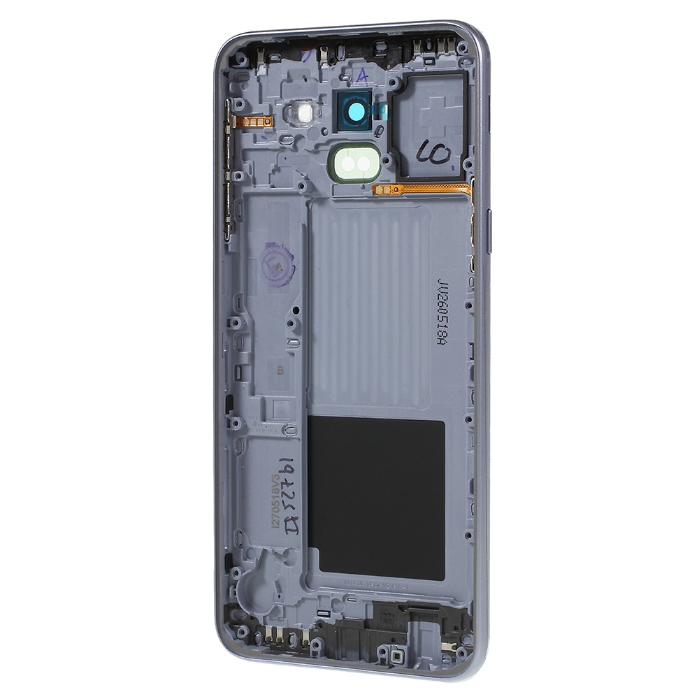 OEM Back Housing Door Cover + Middle Plate Frame Repair Part for Samsung Galaxy J6 (2018) J600 - Grey-3