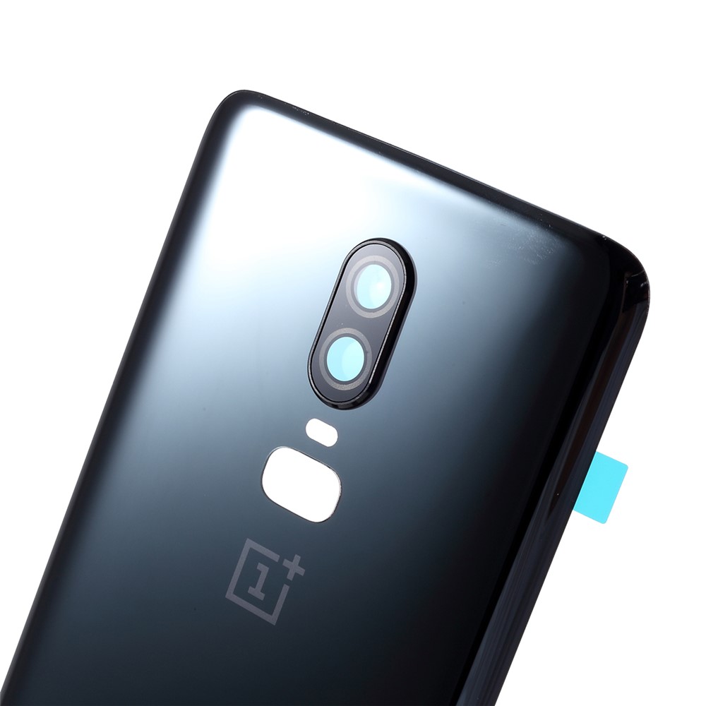 OEM Battery Housing with Camera Lens Cover for OnePlus 6 - Metal Black-2