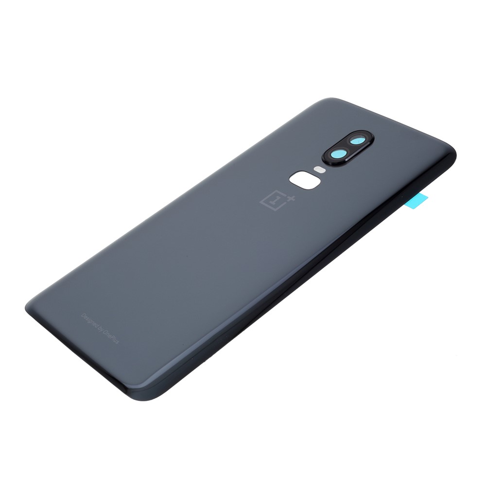 OEM Battery Housing with Camera Lens Cover for OnePlus 6 - Metal Black-3