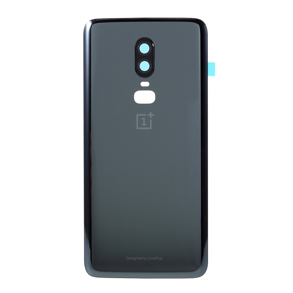 OEM Battery Housing with Camera Lens Cover for OnePlus 6 - Metal Black-5