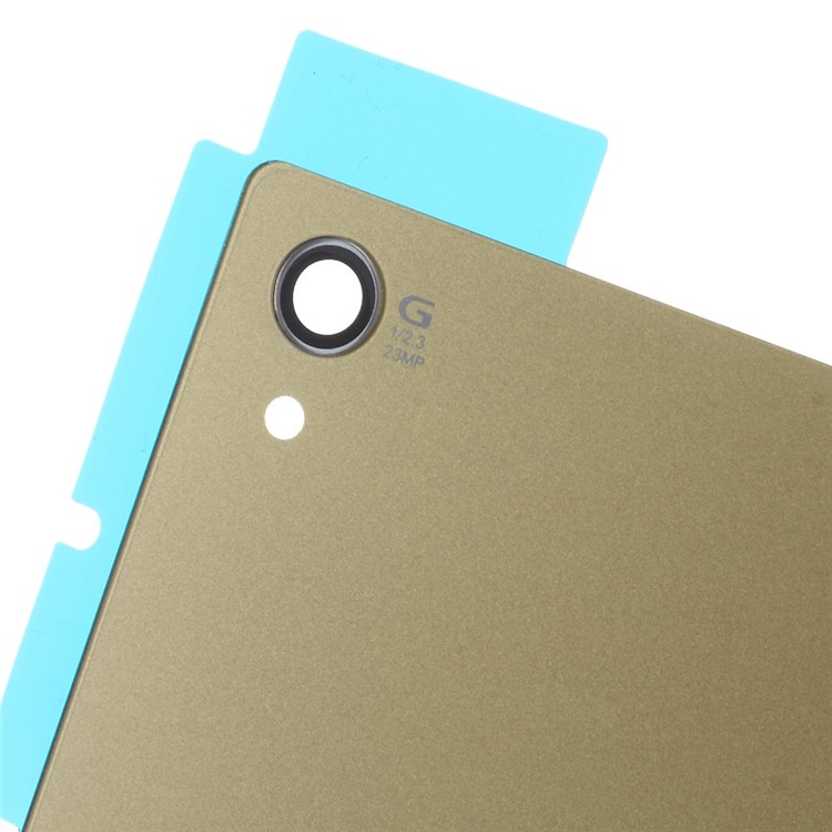 Pour Sony Xperia Z5 Couvercle De La Porte De La Batterie Premium Avec L'autocollant Adhésif - Couleur Or-2