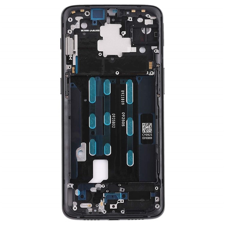 OEM Front Housing Frame with Side Buttons for Oneplus 6T - Black-3