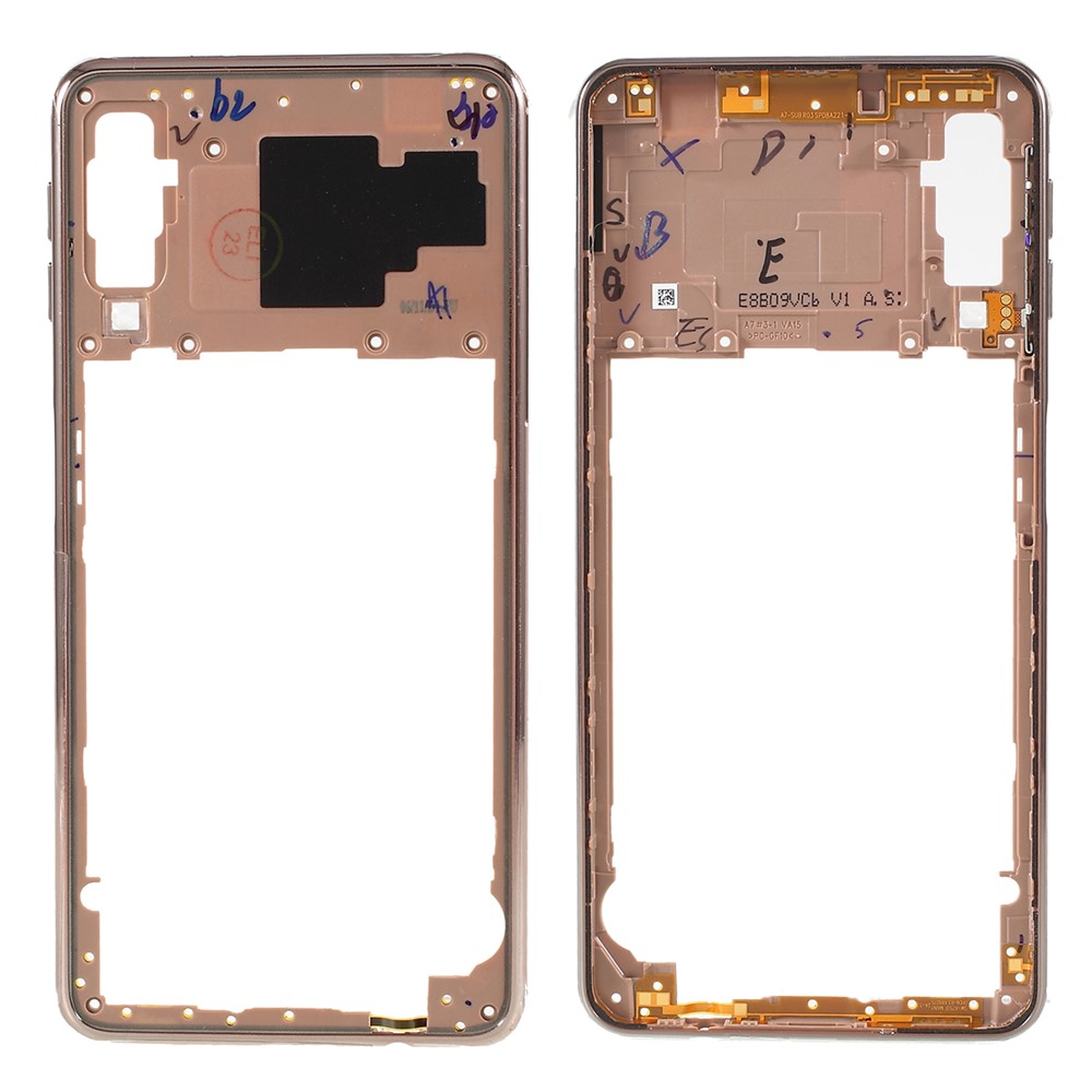 OEM Rear Plate Frame Replacement for Samsung Galaxy A7 (2018) A750 - Gold-1