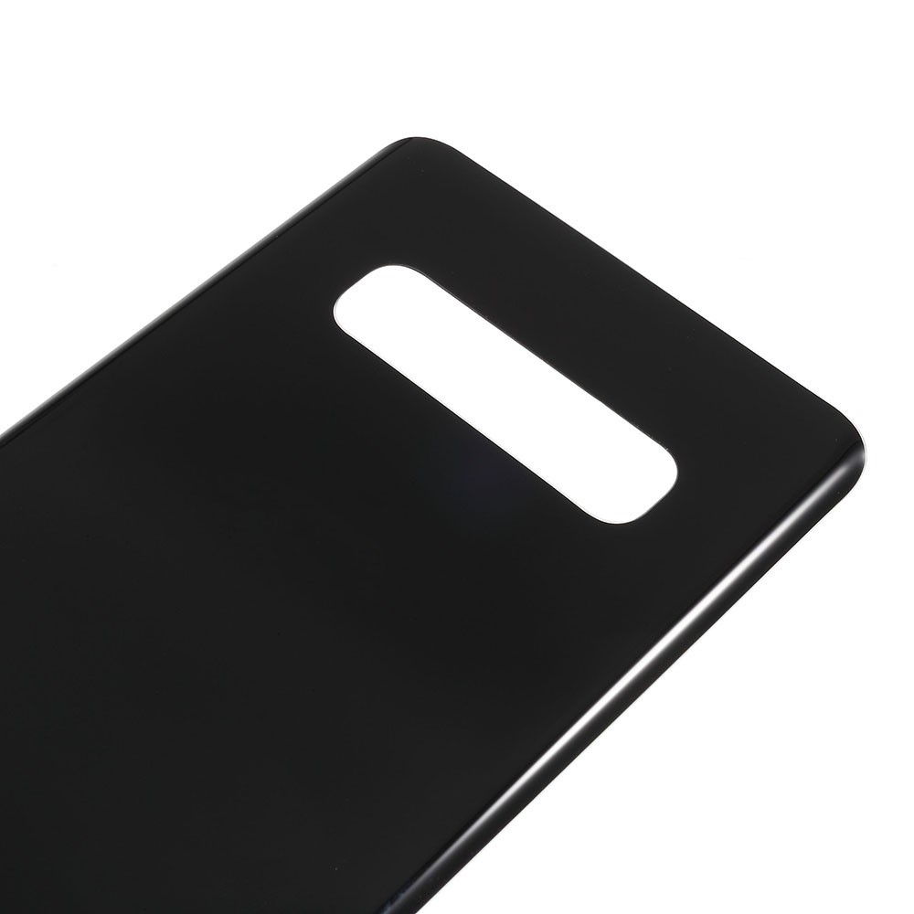 Para Samsung Galaxy S10 Plus G975 Caixa da Bateria Com Adesivo Adesivo Tone - Preto