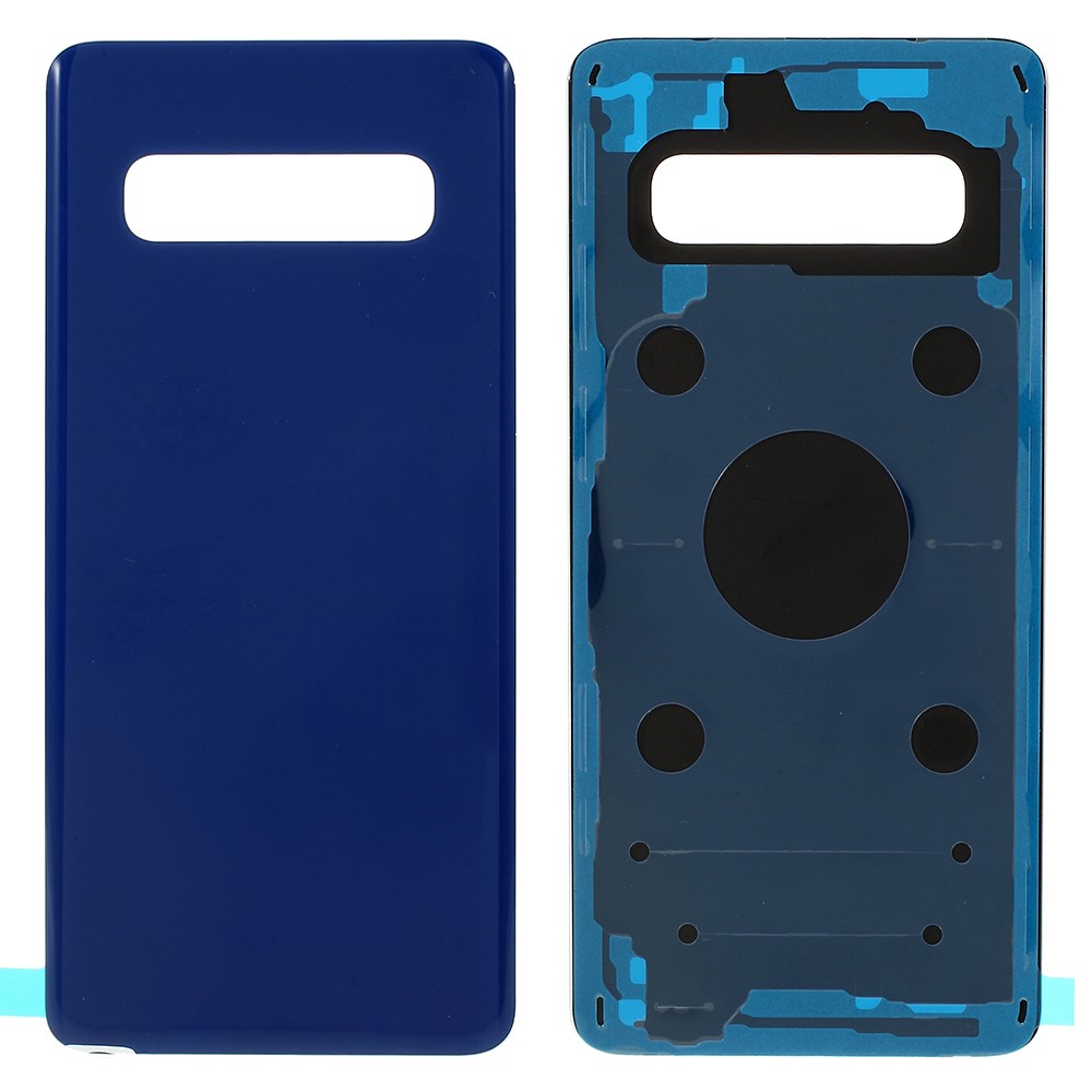 Logement De Couvercle De Porte De Batterie Avec Un Autocollant Adhésif Pour Samsung Galaxy S10e G970 - Bleu-1