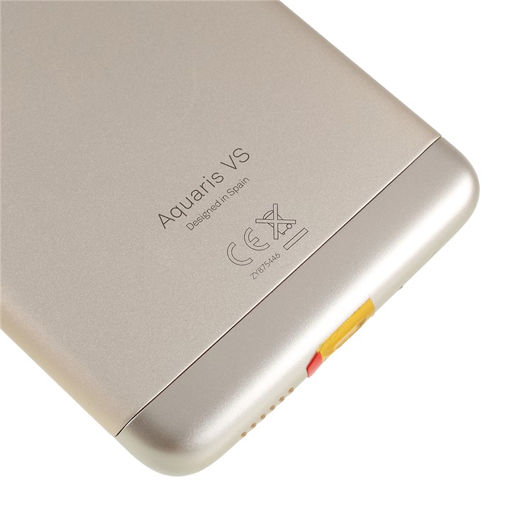 Battery Housing Door Cover Replacement Part for BQ Aquaris VS - Gold-3