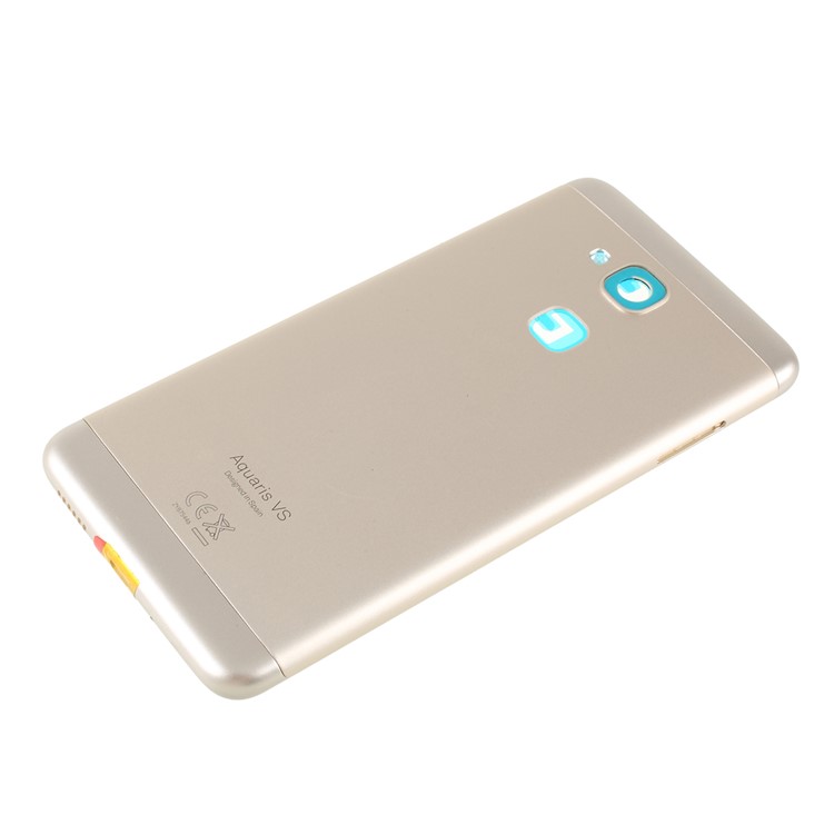 Battery Housing Door Cover Replacement Part for BQ Aquaris VS - Gold-4