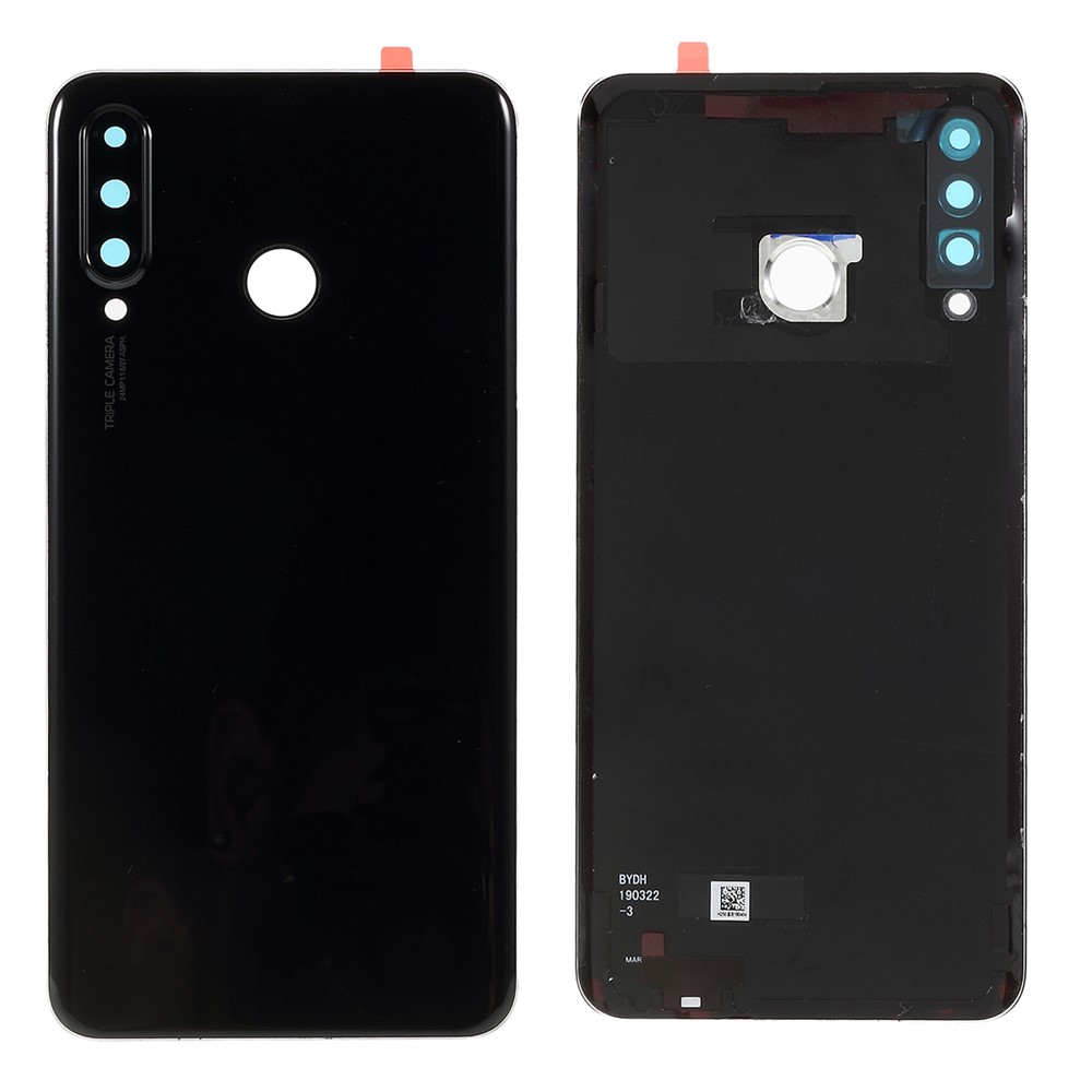 OEM Battery Housing with Camera Lens Cover for Huawei P30 Lite / nova 4e - Black-1