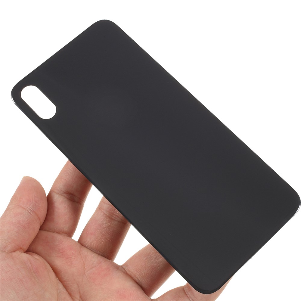 Высокое Качество Стекла Обратно Крышку Корпуса Часть Для Iphone XS - Черный-5