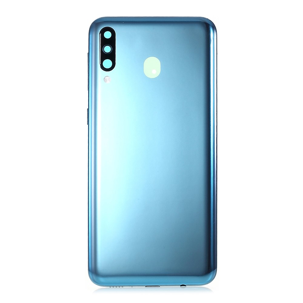 OEM Battery Housing Door Cover Repair Part with Rear Camera Glass Lens for Samsung Galaxy M30 M305 SM-M305/Galaxy A40s - Blue-3