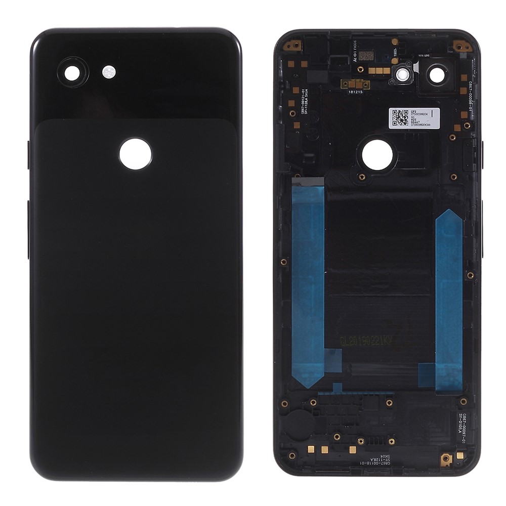 OEM Rear Battery Housing Cover Replacement for Google Pixel 3a G020A, G020E, G020B - Black-1