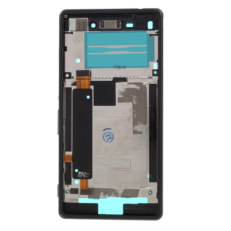 Middle Plate Frame with Small Parts for Sony Xperia M4 Aqua Dual (OEM Disassembly) - Black-2