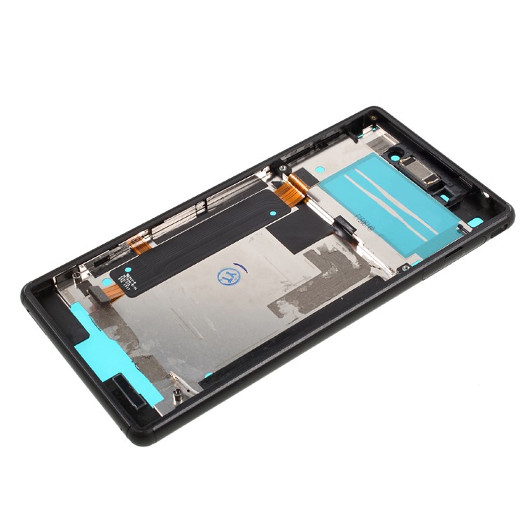Middle Plate Frame with Small Parts for Sony Xperia M4 Aqua Dual (OEM Disassembly) - Black-5