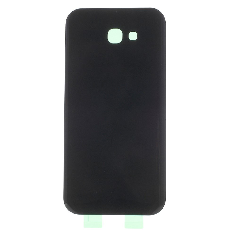 OEM Replacement Battery Door Cover with Adhesive Sticker for Samsung Galaxy A7(2017)A720 - Black-1